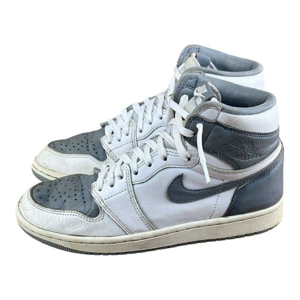 Nike Air Jordan 1 Retro High OG  Size 7.5 Men’s White Gray GS 555088-037